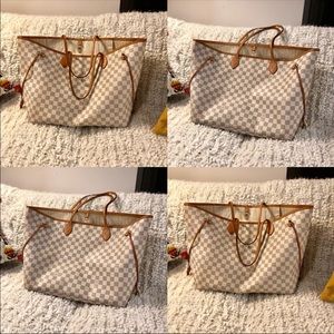 Authentic LV Neverfull GM Damier Azur